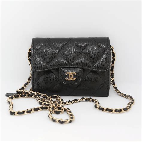 chanel small bag on chain|Chanel mini wallet on chain.